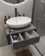 Тумба GRUNGE LOFT 60П 1в.я Бетон темно-серый
