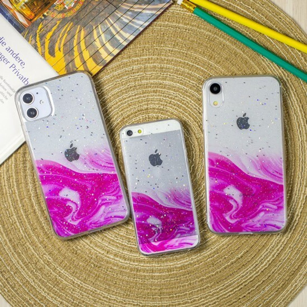 Силиконовый чехол Акварель для iPhone 12 Mini, 011858