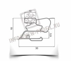 Уплотнитель для барного холодильного шкафа Cooleq TBC-145S 745*490 мм (015 АНАЛОГ)