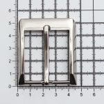 Пряжка ременная металл 35.0 мм (внешн. 46х53 мм), G.Silver, MR98, 3 шт