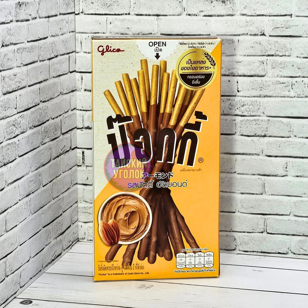 Бисквитные палочки в глазури Pocky Миндаль 39 гр.