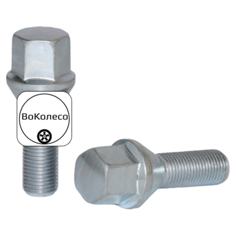 Болт M12x1,5 (55/ 28) hex17 конус PCD CH (КИТАЙ) 966-07MF