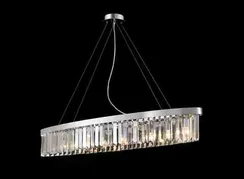 Люстра подвесная NewRgy G15-L1200*W250*H170(1200) CHROME, 8×40 Вт, хромированная