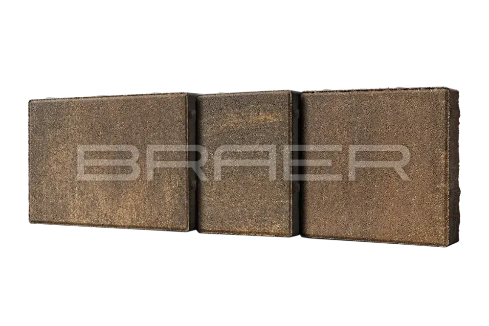 Тротуарная плитка Braer Старый город Венусбергер, Color Mix Каштан, 40 мм