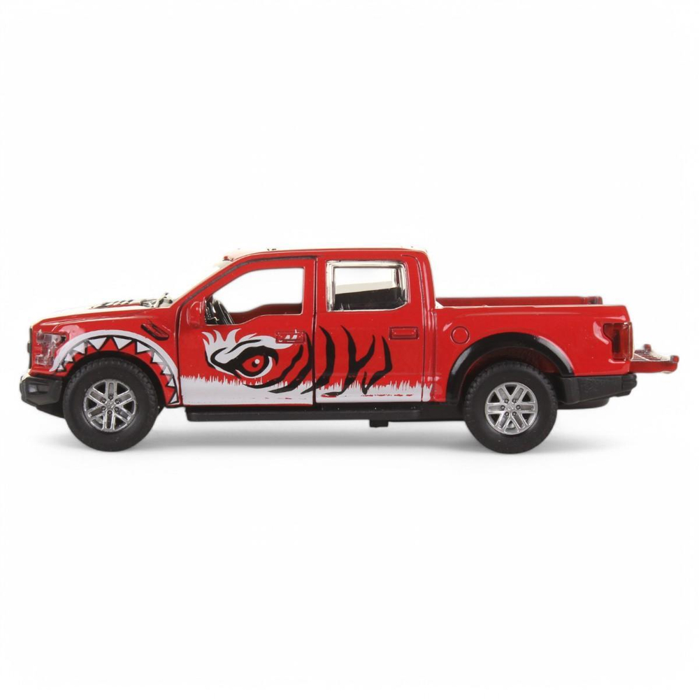 Модель ин. мет. "Ford F150 Raptor хищник" 12см, двер, баг, красный F150RAP-12PRE-RD (Технопарк)