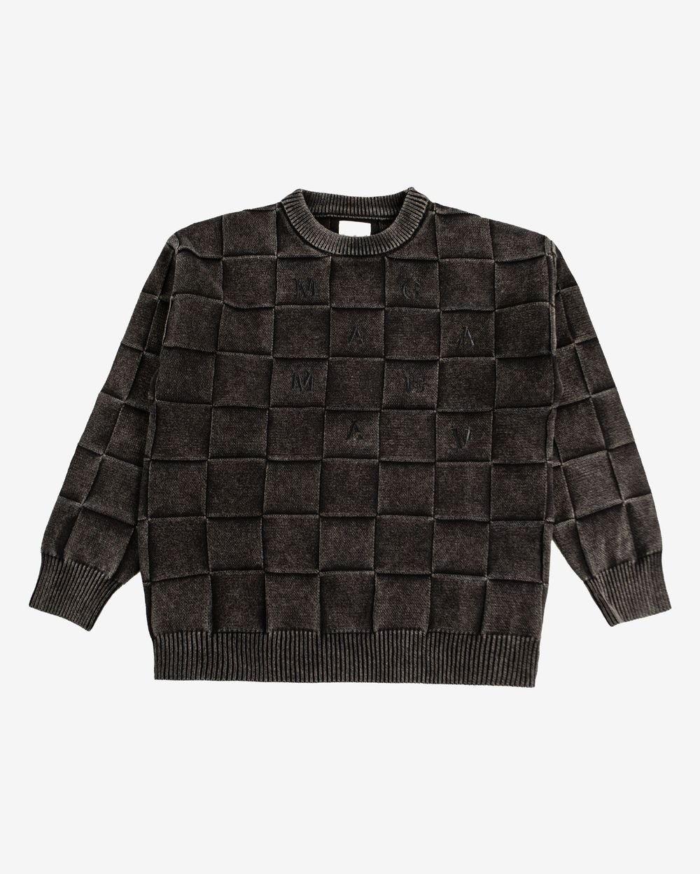 Свитер Squared script black