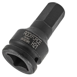 Головка-бита ударная 6-гранная 21мм, 3/4'' RockForce RF-26410021MPB