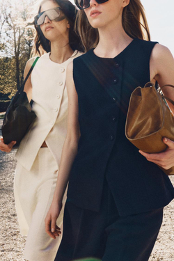 ZARA ФЕТРОВЫЙ ЖИЛЕТ, МОРСКОЙ СИНИЙ
