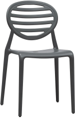 Стул пластиковый Scab Design Top Gio, антрацит