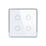 Сенсорный выключатель Zigbee 4CH беспроводной SS4 (на аккумуляторах, белый)