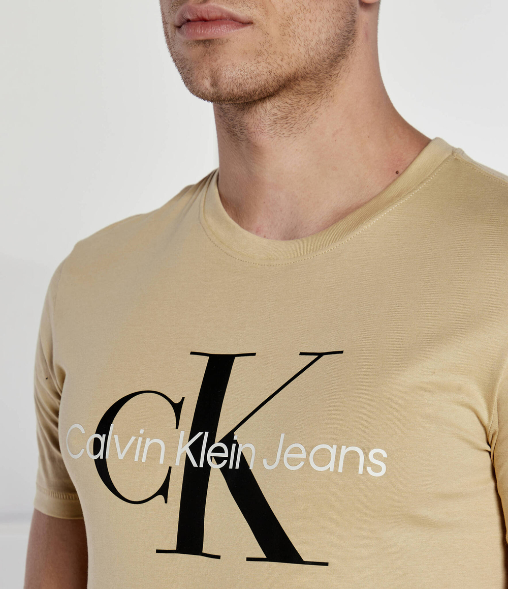 Футболка CALVIN KLEIN JEANS - бежевый(J30J320806)