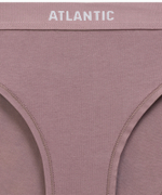 Трусы женские спорт Atlantic, набор из 3 шт., хлопок, темная пепельная роза + фиолетовый + темно-бежевый, 3CLP-012