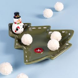 БЛЮДО СЕРВИРОВОЧНОЕ КОЛЛЕКЦИЯ "CHRISTMAS GIFT" 21*20,5*10 СМ