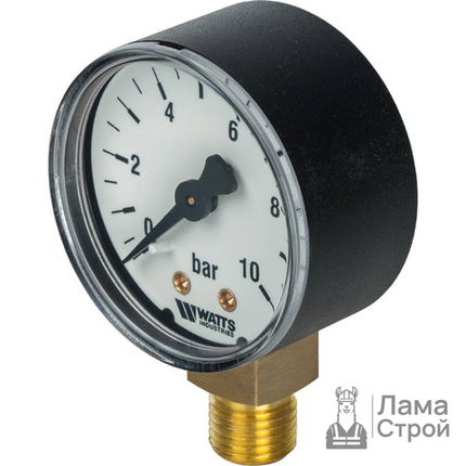 Манометр Watts 50/10-1/4 0-10 bar радиальный