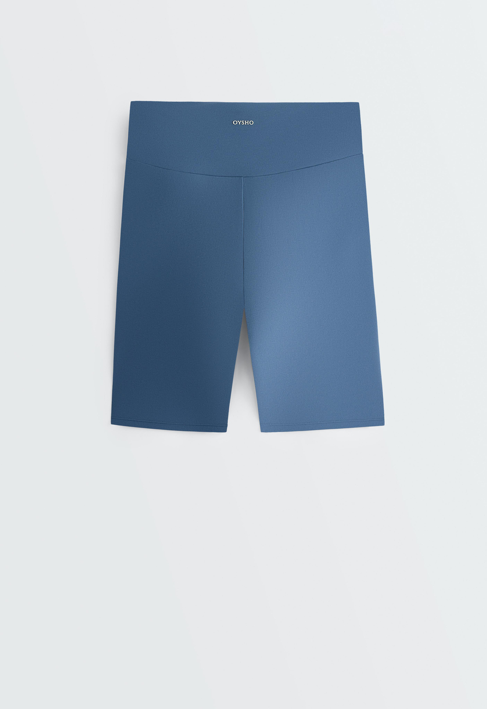 OYSHO Легинсы-велосипедки Comfortlux с высокой посадкой длиной 20 см, серо-синий