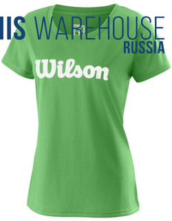 Женская теннисная футболка Wilson W Uwii Script Tech Tee - andean toucan