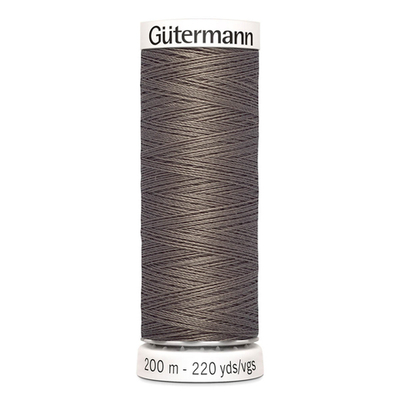 01 Нить Sew-All 100/200 м для всех материалов, 100% полиэстер Gutermann 748277 (669 т.серо-бежевый)