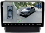 Магнитола для Toyota Alphard H20, Vellfire 2008-2014 (менее 10 динамиков, рамка-накладка 10) - Teyes CC3-2K-360 на Android 10, Быстрая, 2K QLED, CarPlay, 4G SIM-слот, 4 камеры в комплекте