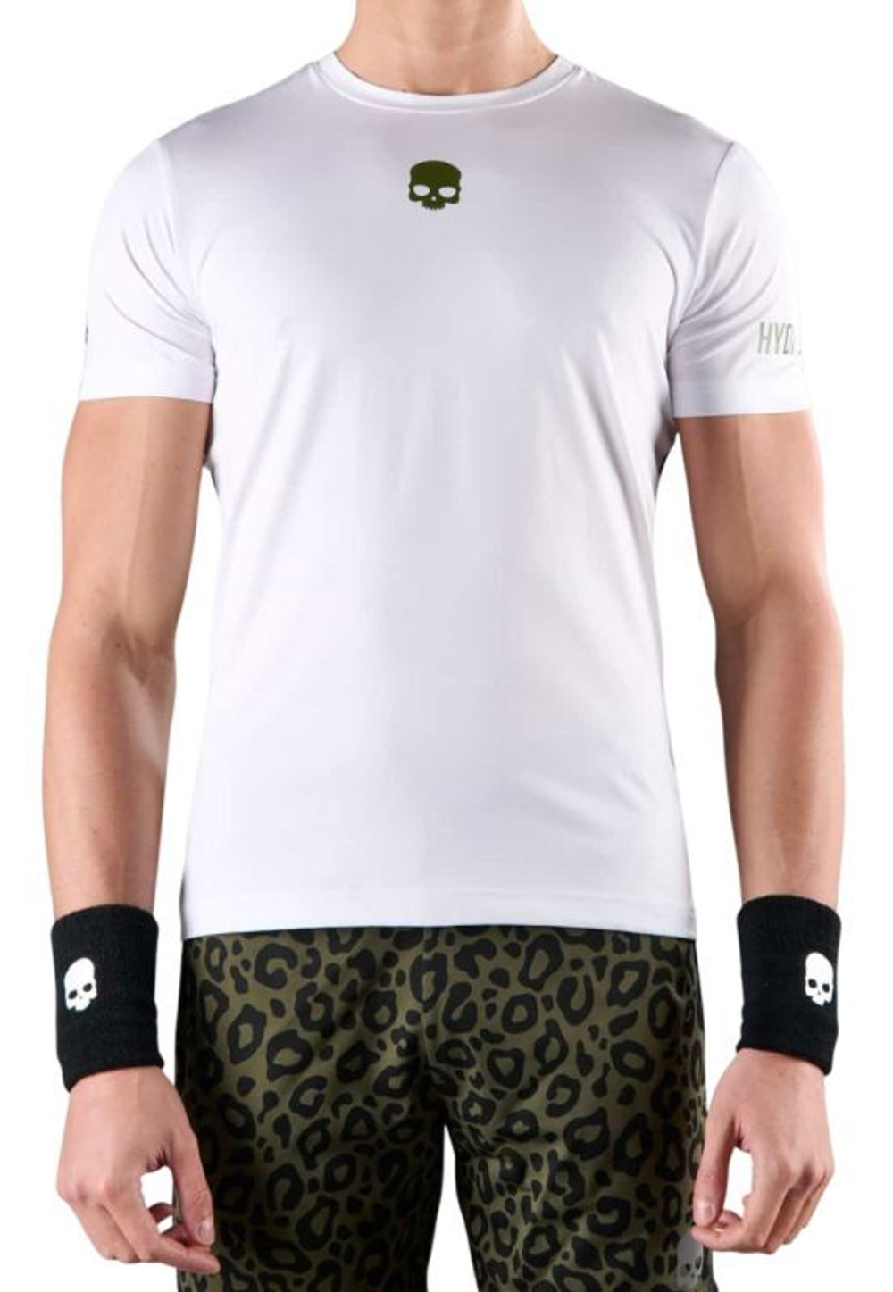 Мужская теннисная футболка Hydrogen Panther Tech T-Shirt - белый