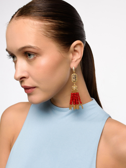 Серьги из коралла