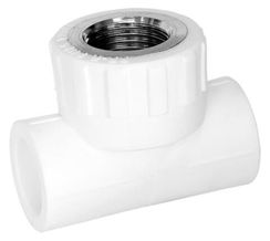 Тройник I-TECH ВР 25*1/2*25 сварка белый 15344