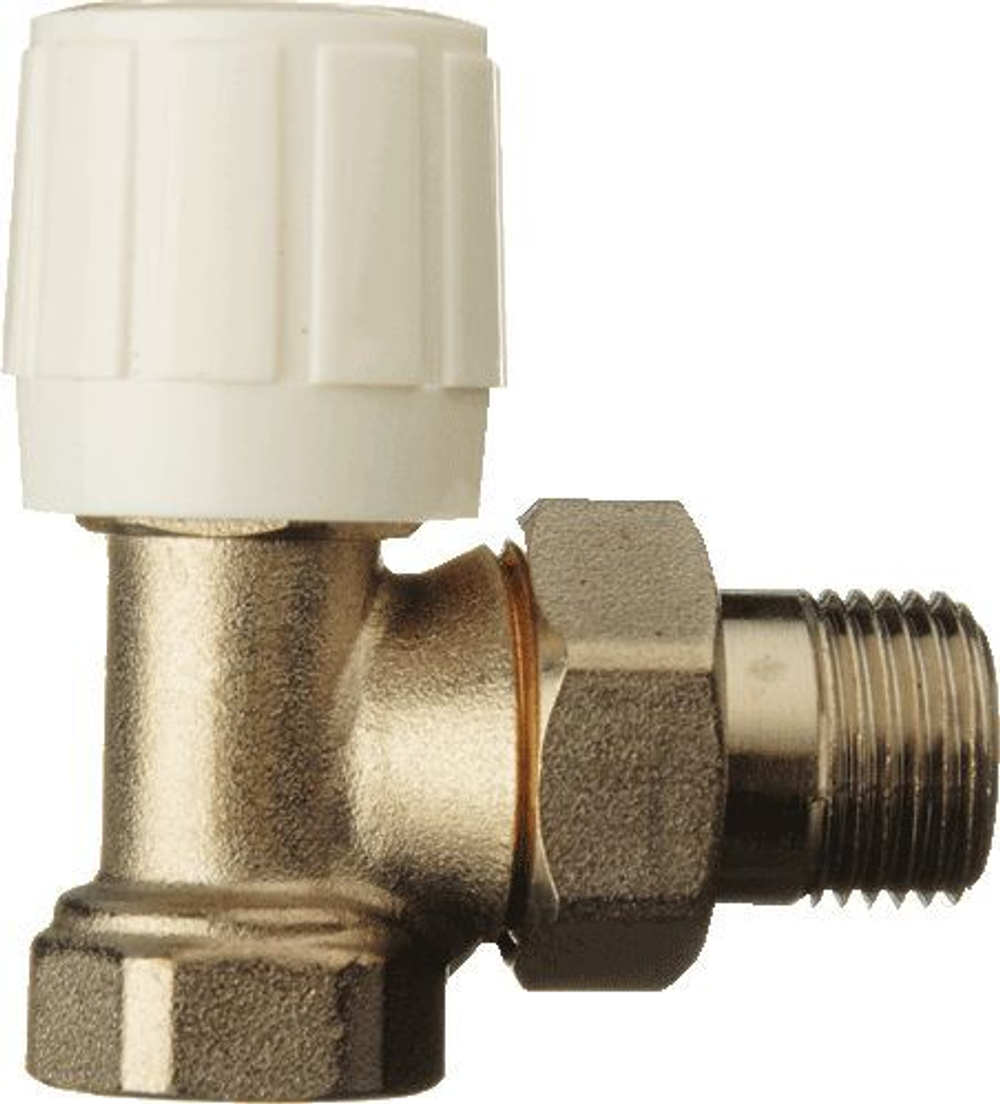 Кран для радиатора угловой с ручной регулировкой 3/4" 33954