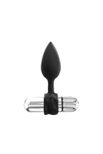 Набор из 3 анальных плагов и вибропули Bathmate Anal Training Plugs VIBE (Цвет: черный с серебристым)