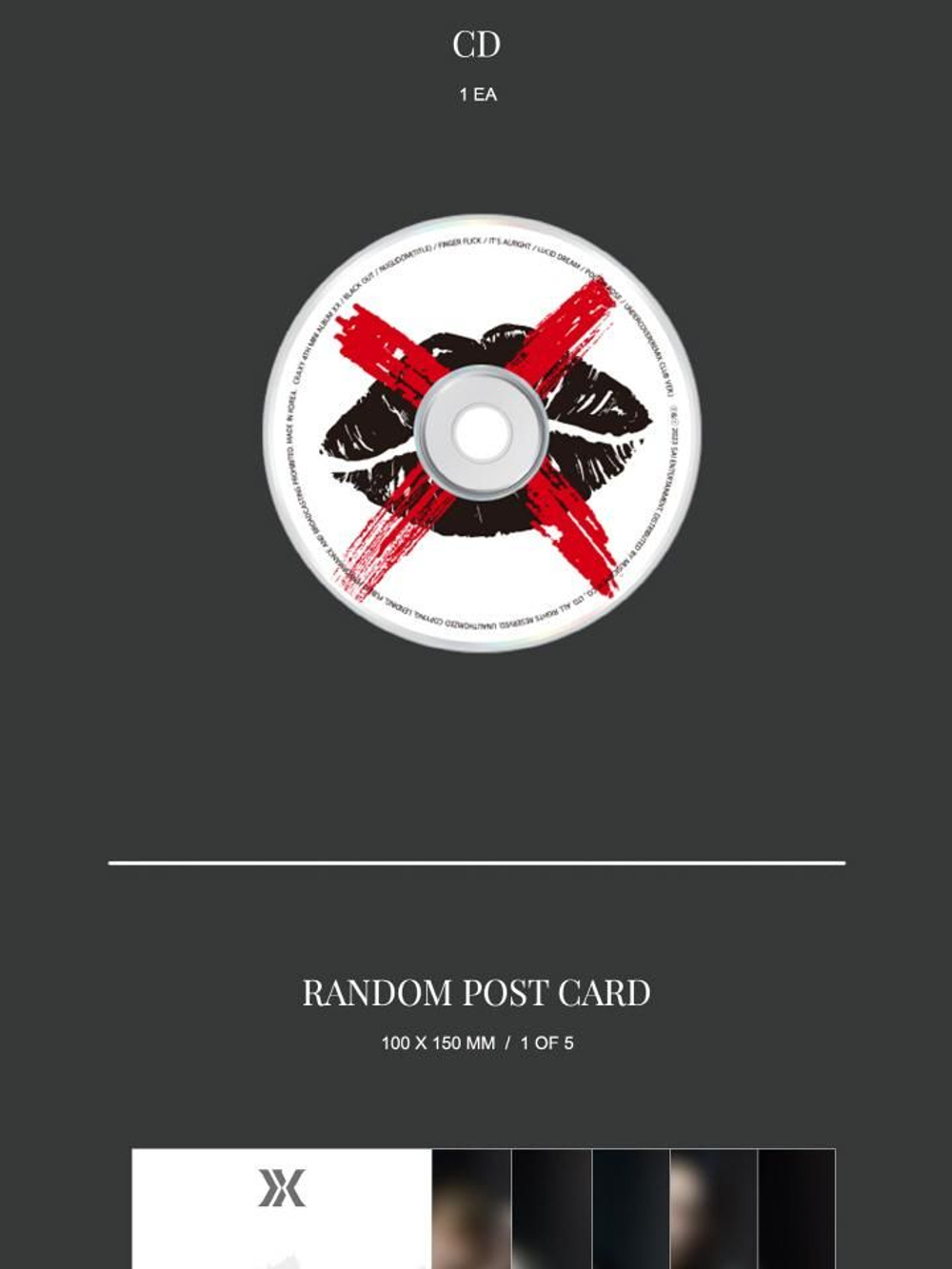 Альбом CRAXY - XX 4th Mini Album 3 Version SET
