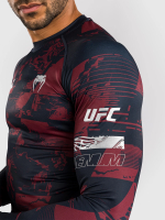 Рашгард Venum UFC Zenith Fight Week Navy Blue/Burgundy/Silver L/S