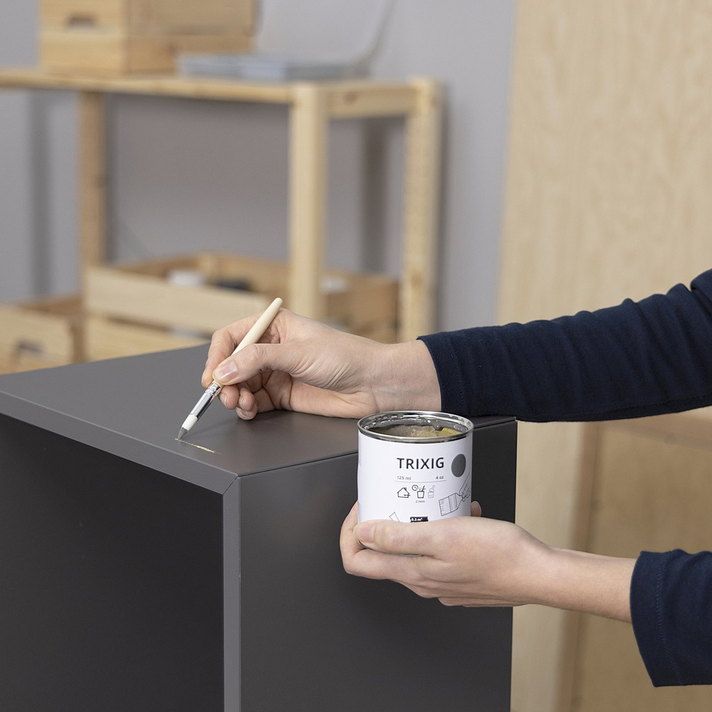 IKEA TRIXIG  (ИКЕА ТРИКСИГ)  -  Краска - серая 125 мл