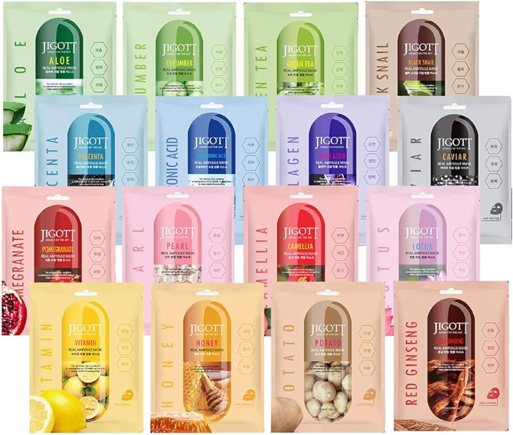 Jigott Real Ampoule Mask Cucumber 10EA