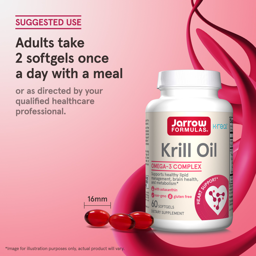 Jarrow Formulas, масло криля, 60 мягких таблеток