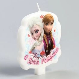 Свеча для торта Холодное сердце, 8х0,6х6,5