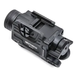 Тактический пистолетный фонарь Nextorch WL21G Dual-Light (зелёный ЛЦУ) - вид сверху и сзади