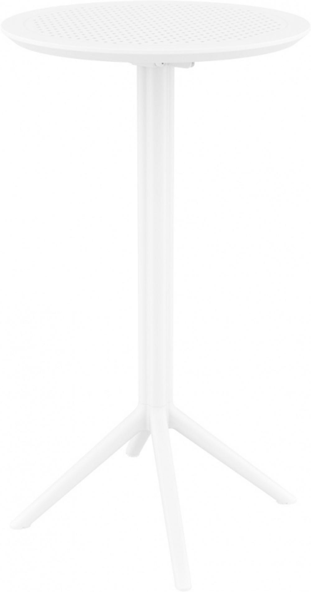 Стол пластиковый барный складной Siesta Contract Sky Folding Bar Table 60, белый