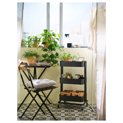 IKEA RÅSKOG  (ИКЕА РОСКОГ)  -  Тележка - чёрная 35x45x77 см