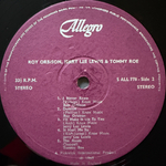 Roy Orbison & Jerry Lee Lewis & Tommy Roe – Roy Orbison Sings (Англия)