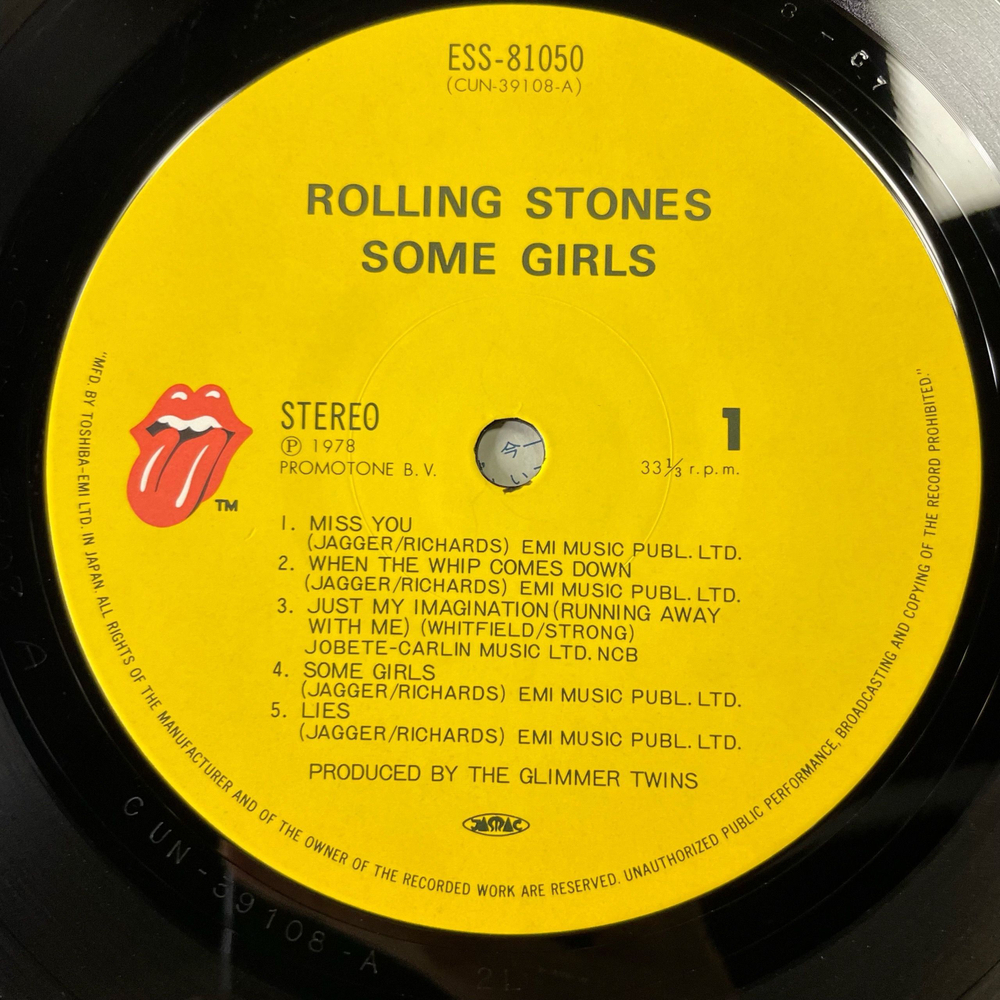 Винтажная виниловая пластинка LP The Rolling Stones Some Girls (Япония 1978) (Оби) Miss You