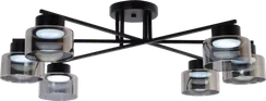 Люстра потолочная Rilon GX1080-6 BK, 6×15 Вт, чёрная