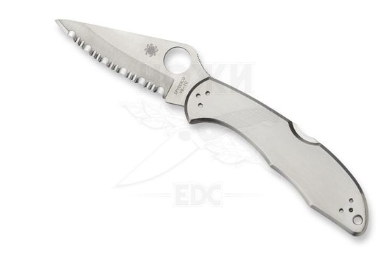 Складной нож Spyderco Delica 2 C11S c клинком из стали VG-10, рукоять Stainless Steel