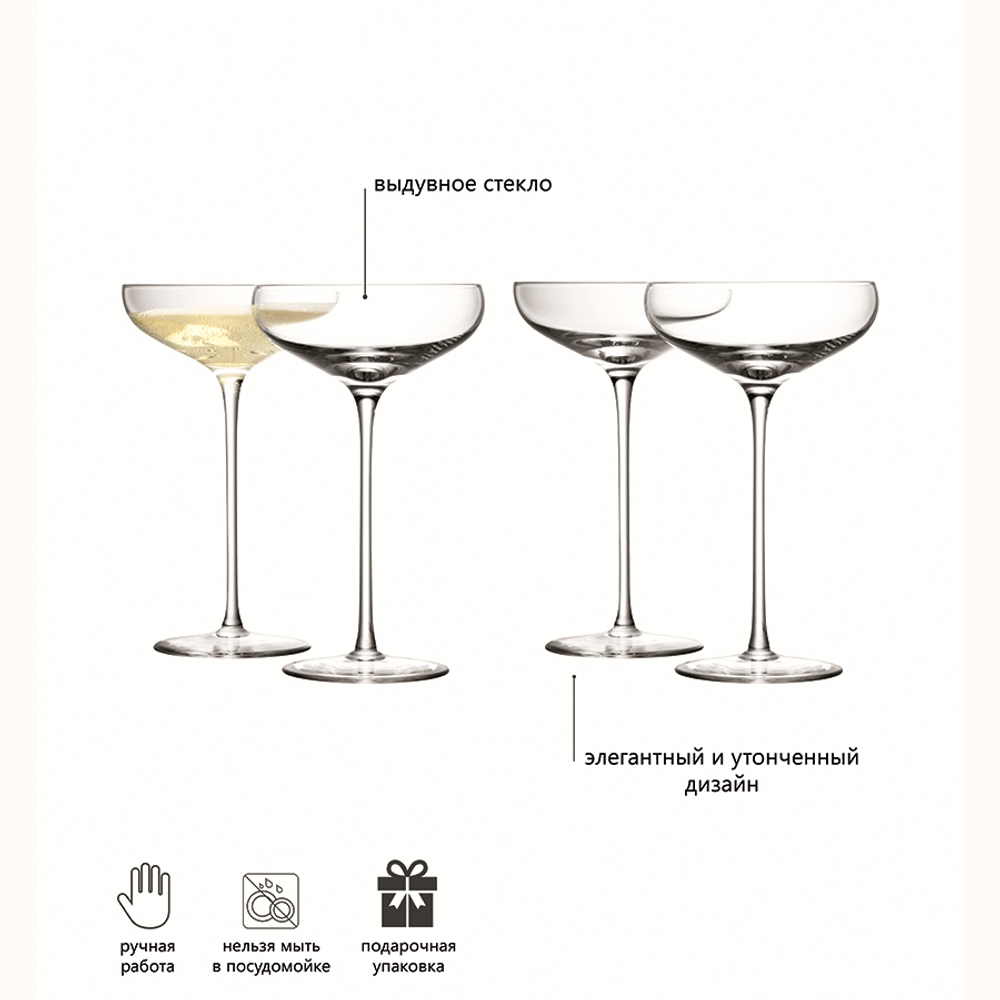 Набор креманок wine, 300 мл, 4 шт.