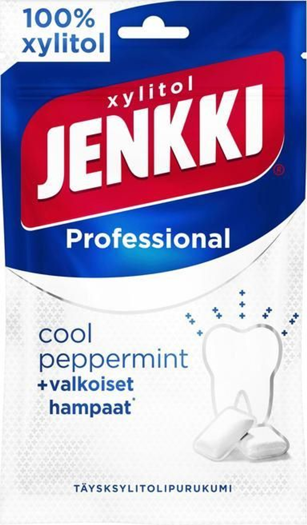 Жевательная резинка Jenkki Professional Cool Peppermint с ксилитом 80 г (из Финляндии)