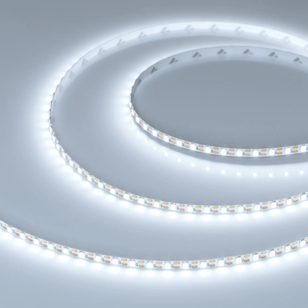 Светодиодная лента FC-A120-5mm 24V Сool8K-CX1 (10 W/m, IP20, 5m) (Arlight, резка 1 светодиод) 055975