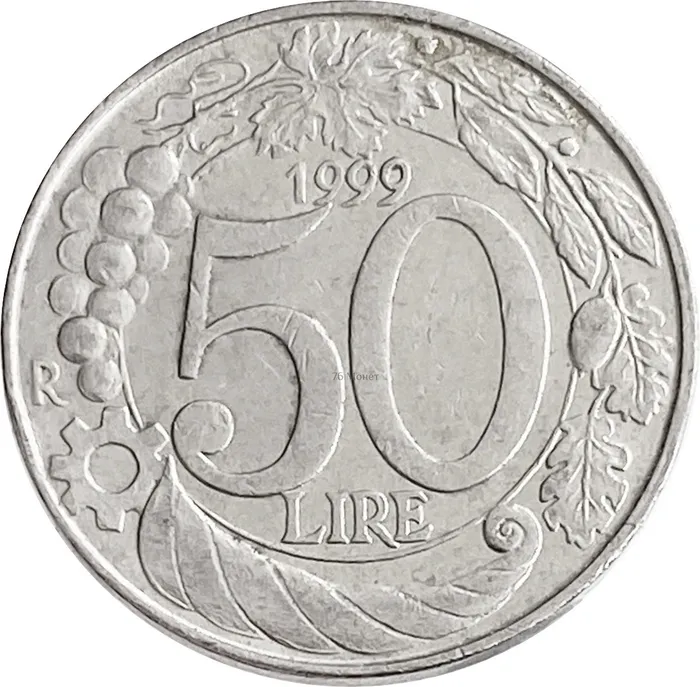 50 лир 1999 Италия 50 лир 1999 Италия