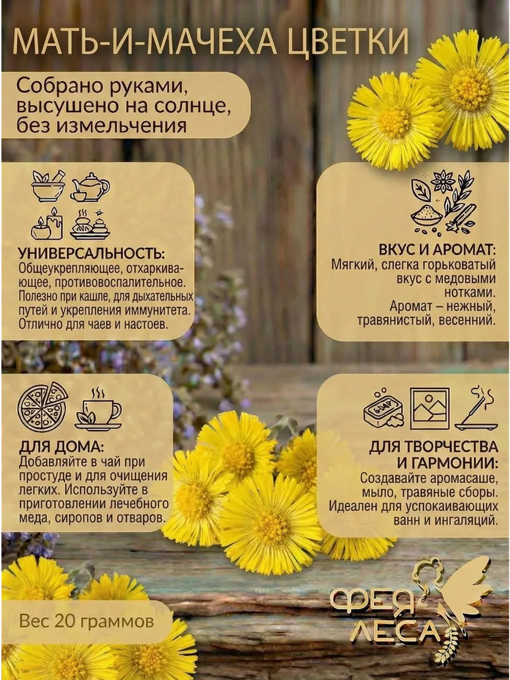 Мать-и-мачеха цветы для здоровья и творчества