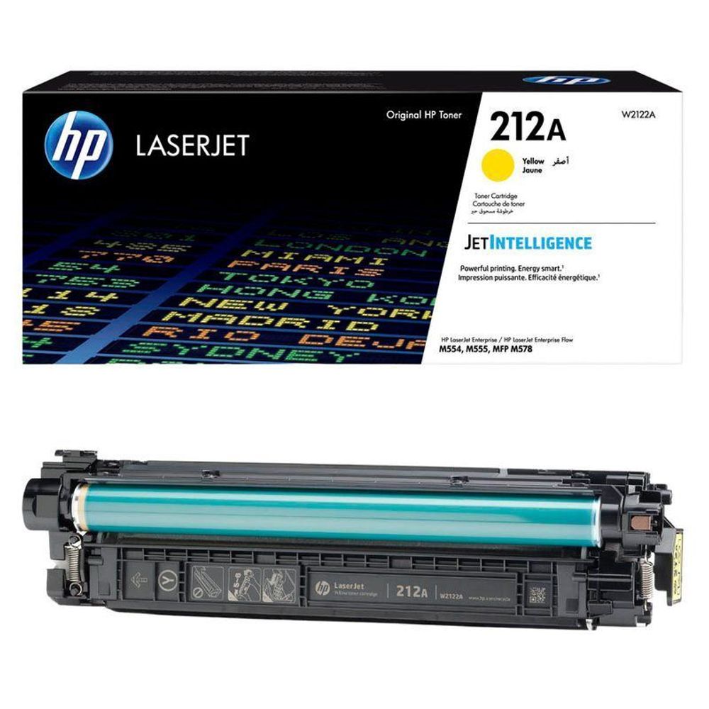 Картридж HP 212A (W2122A) для LaserJet Enterprise M554/M555/M578 (4.5K) желтый