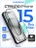 Стекло противоударное iPhone 15 Pro Max 6.7" Gurdini 3D Premium Glass черное