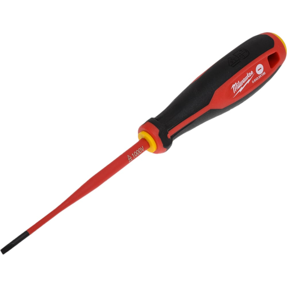 Трехгранная отвертка Milwaukee изолированная VDE SL 0.6x3.5x100 4932478714