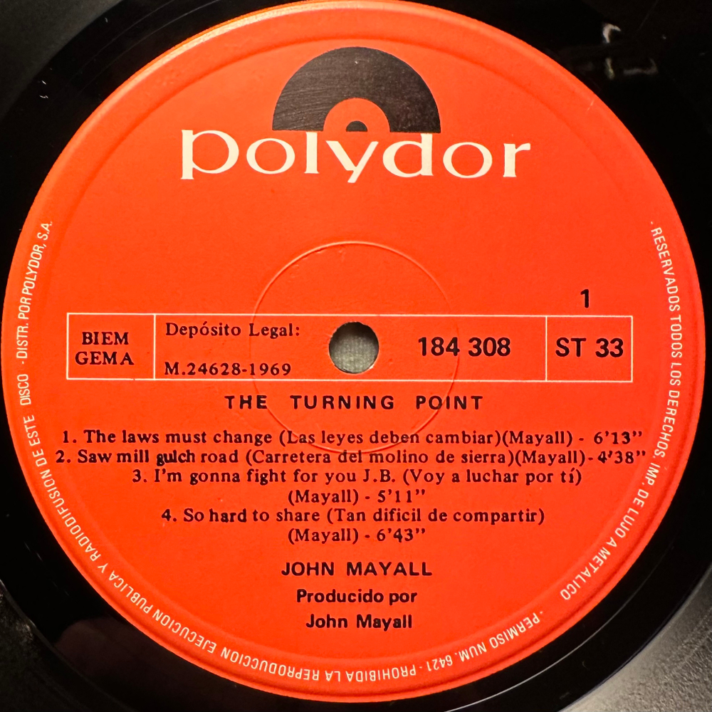 John Mayall - The Turning Point (Испания 1975г.)