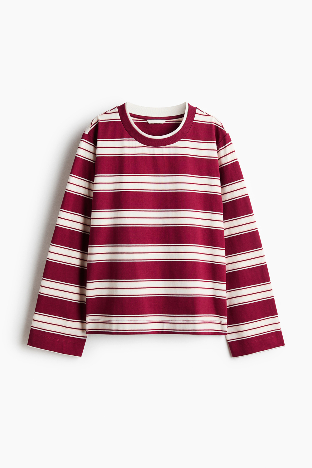 Топ с длинными рукавами из хлопка - H&M